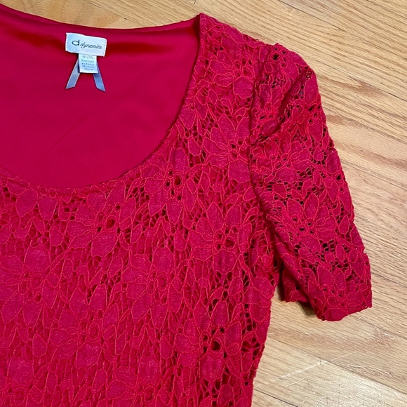 red Lacey Dynamite dress - Picture 2 of 2